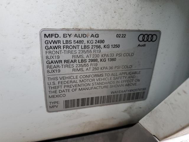 Photo 12 VIN: WA1EAAFY4N2074193 - AUDI Q5 