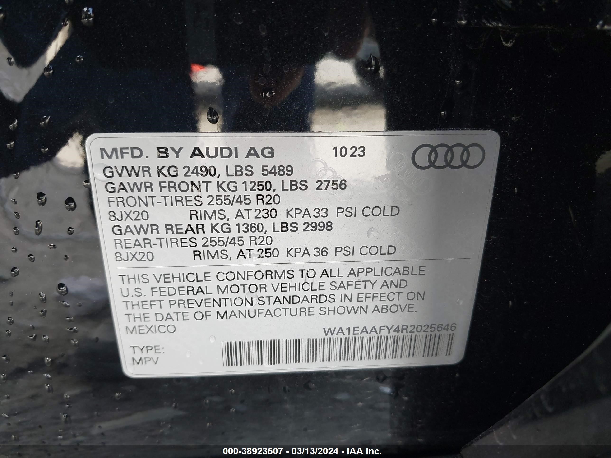 Photo 8 VIN: WA1EAAFY4R2025646 - AUDI Q5 