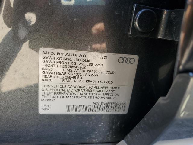 Photo 11 VIN: WA1EAAFY5P2031002 - AUDI Q5 PREMIUM 