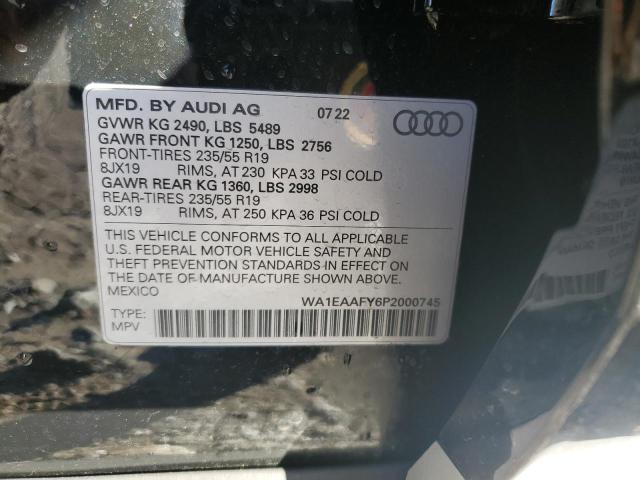 Photo 12 VIN: WA1EAAFY6P2000745 - AUDI Q5 PREMIUM 