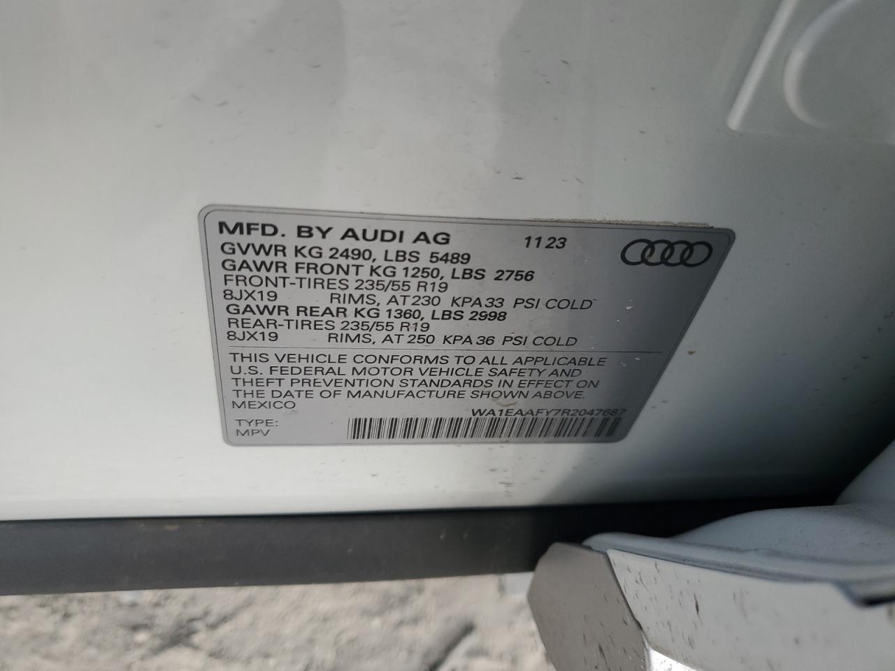 Photo 12 VIN: WA1EAAFY7R2047687 - AUDI Q5 