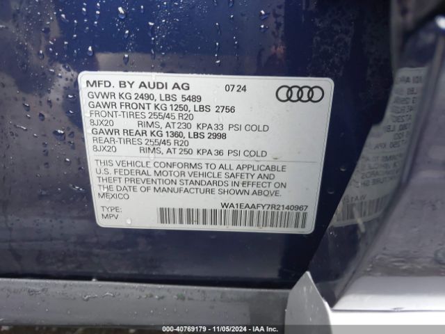 Photo 8 VIN: WA1EAAFY7R2140967 - AUDI Q5 