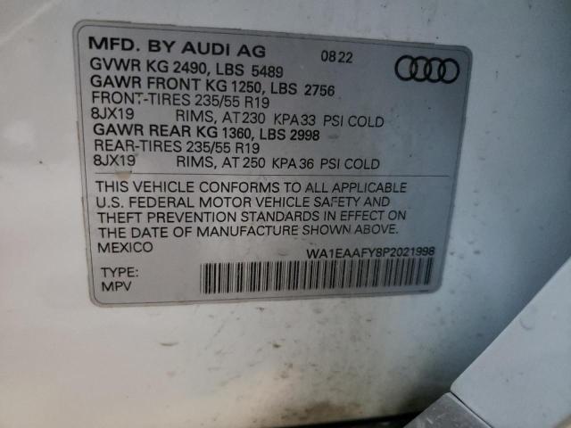 Photo 12 VIN: WA1EAAFY8P2021998 - AUDI Q5 PREMIUM 