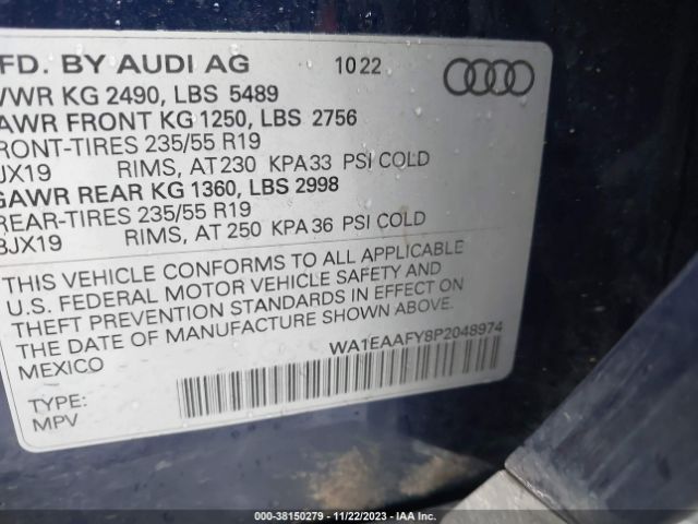 Photo 8 VIN: WA1EAAFY8P2048974 - AUDI Q5 