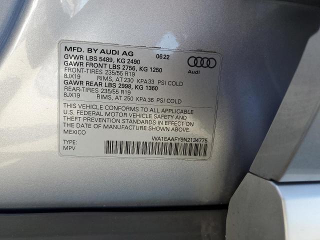 Photo 13 VIN: WA1EAAFY9N2134775 - AUDI Q5 PREMIUM 