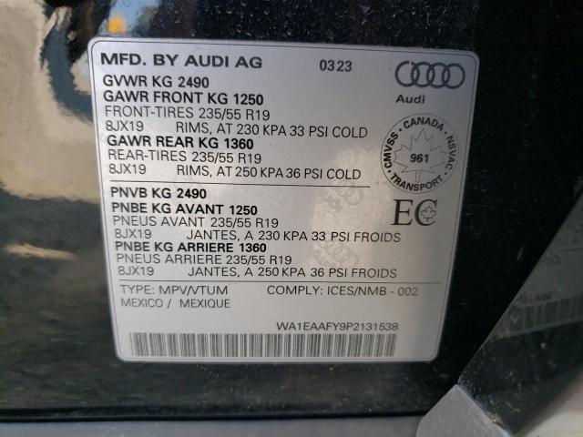 Photo 12 VIN: WA1EAAFY9P2131538 - AUDI Q5 PREMIUM 