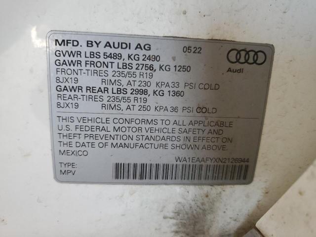 Photo 11 VIN: WA1EAAFYXN2126944 - AUDI Q5 PREMIUM 