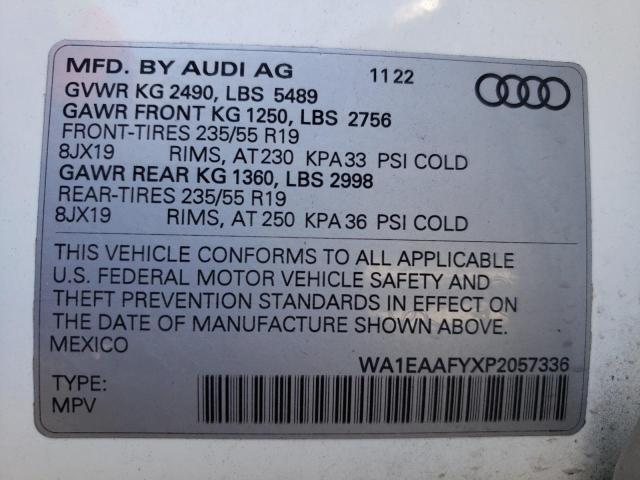 Photo 12 VIN: WA1EAAFYXP2057336 - AUDI Q5 PREMIUM 