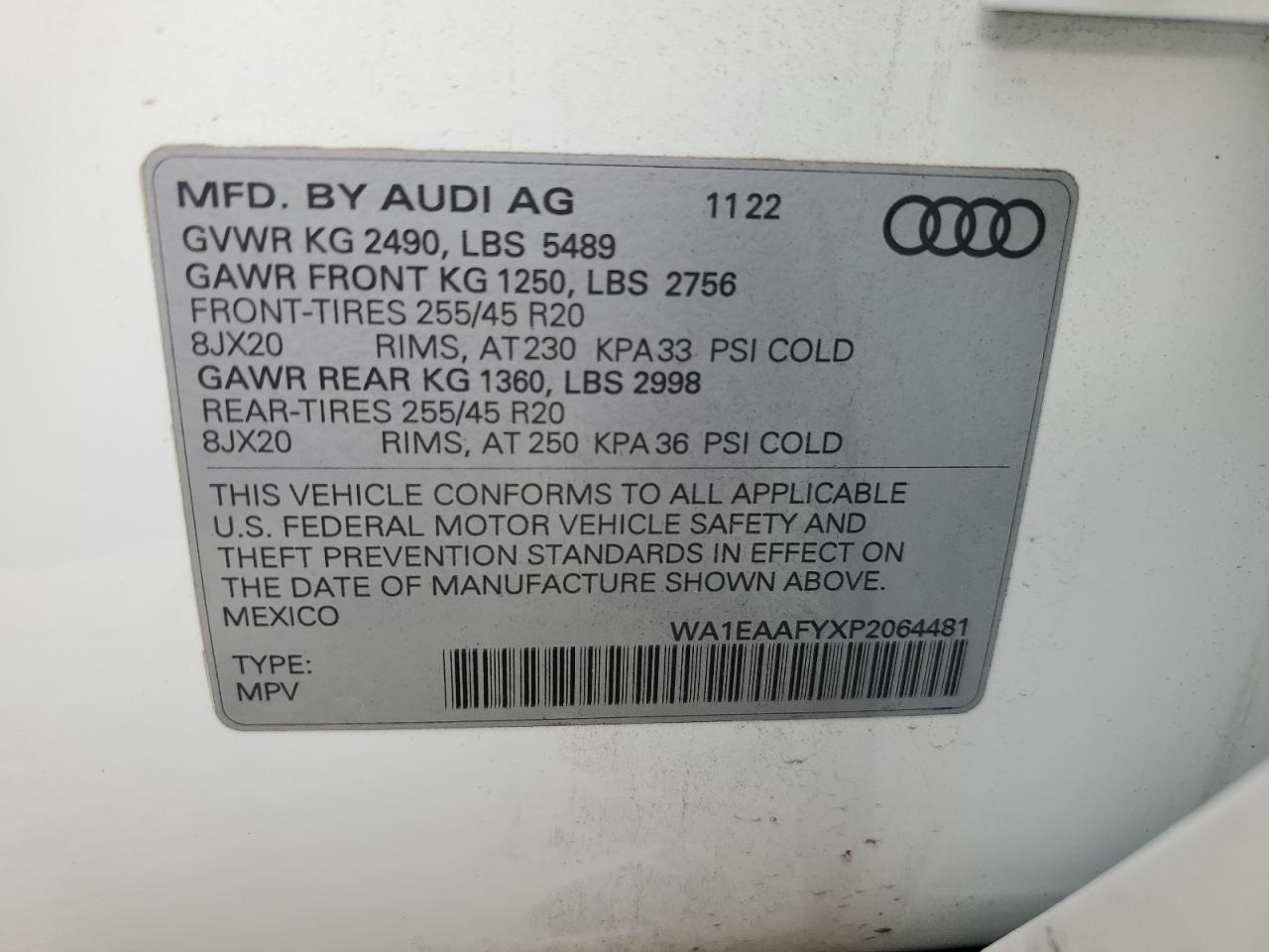 Photo 13 VIN: WA1EAAFYXP2064481 - AUDI Q5 