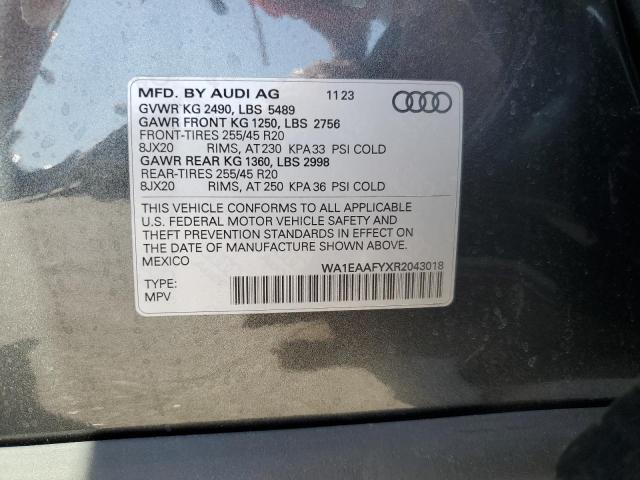 Photo 12 VIN: WA1EAAFYXR2043018 - AUDI Q5 PREMIUM 