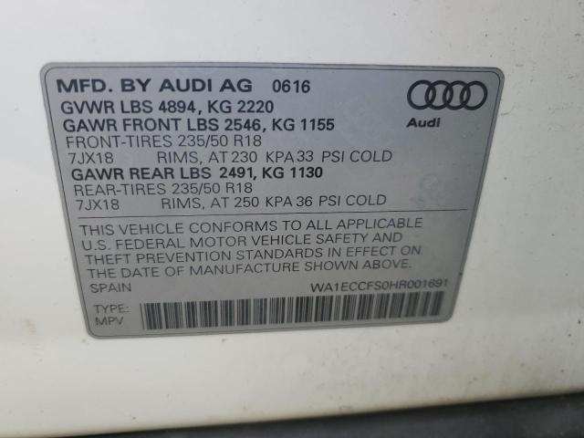 Photo 12 VIN: WA1ECCFS0HR001691 - AUDI Q3 PREMIUM 