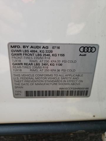 Photo 11 VIN: WA1ECCFS0HR003165 - AUDI Q3 PREMIUM 