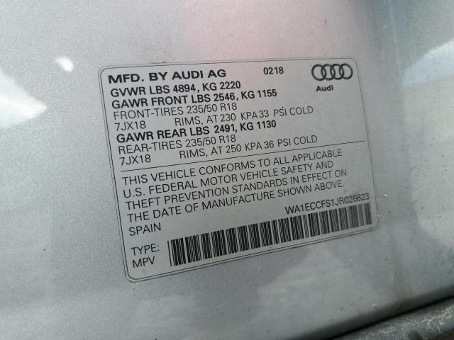 Photo 11 VIN: WA1ECCFS1JR026623 - AUDI Q3 