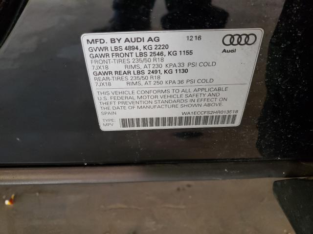 Photo 9 VIN: WA1ECCFS2HR013518 - AUDI Q3 PREMIUM 