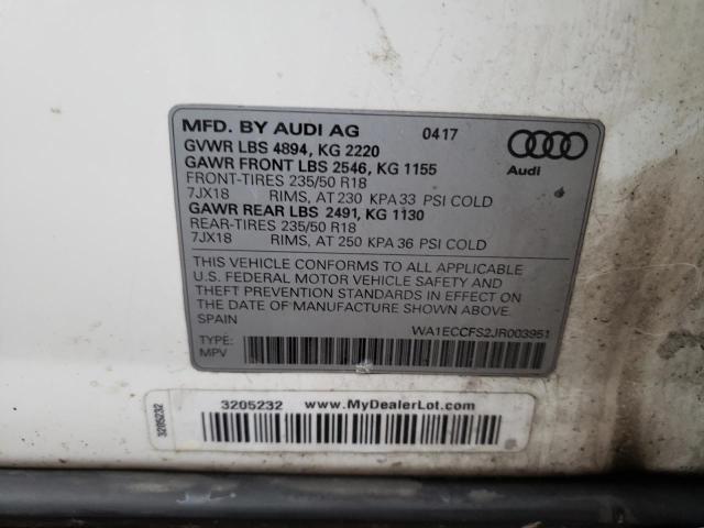 Photo 12 VIN: WA1ECCFS2JR003951 - AUDI Q3 