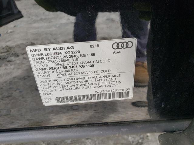 Photo 9 VIN: WA1ECCFS2JR028106 - AUDI Q3 PREMIUM 