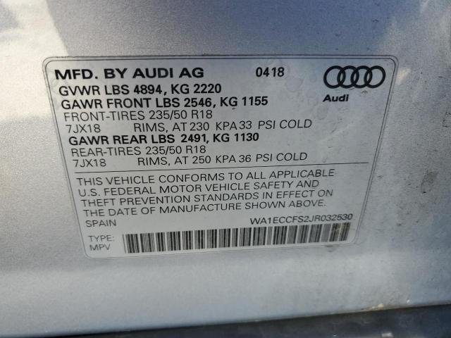 Photo 12 VIN: WA1ECCFS2JR032530 - AUDI Q3 PREMIUM 