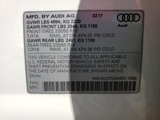 Photo 9 VIN: WA1ECCFS3HR017688 - AUDI Q3 