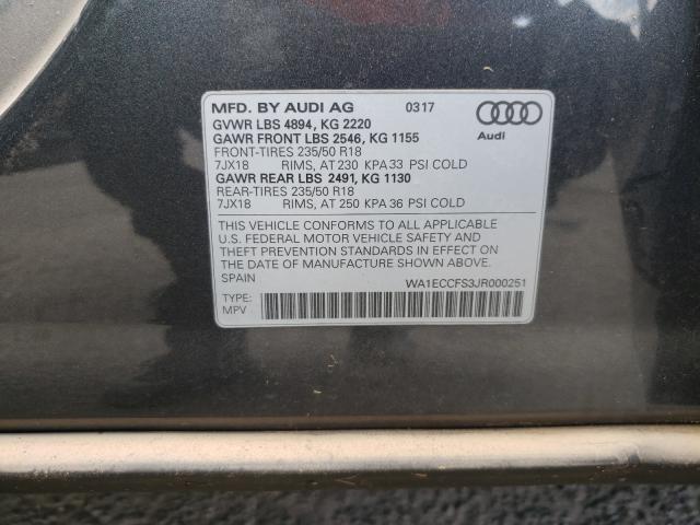 Photo 9 VIN: WA1ECCFS3JR000251 - AUDI Q3 PREMIUM 