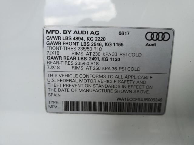 Photo 12 VIN: WA1ECCFS4JR009248 - AUDI Q3 