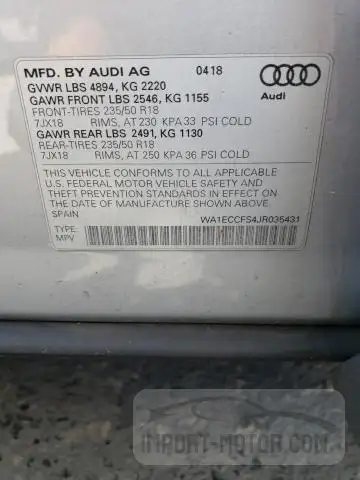 Photo 13 VIN: WA1ECCFS4JR035431 - AUDI Q3 