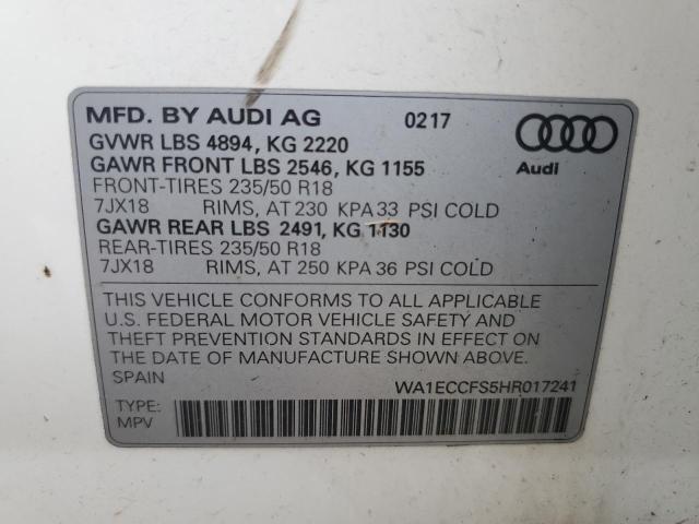 Photo 13 VIN: WA1ECCFS5HR017241 - AUDI Q3 PREMIUM 