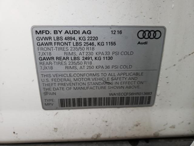 Photo 9 VIN: WA1ECCFS6HR013683 - AUDI Q3 PREMIUM 