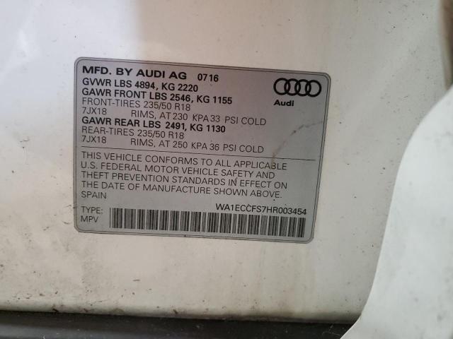 Photo 12 VIN: WA1ECCFS7HR003454 - AUDI Q3 PREMIUM 