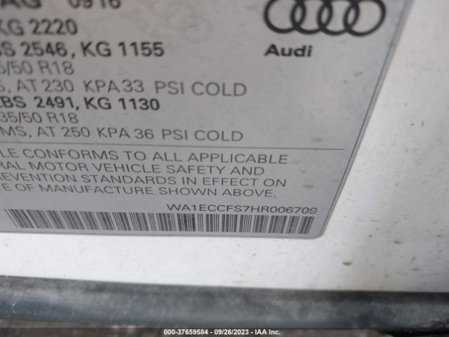 Photo 8 VIN: WA1ECCFS7HR006709 - AUDI Q3 