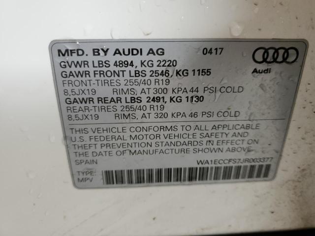 Photo 11 VIN: WA1ECCFS7JR003377 - AUDI Q3 