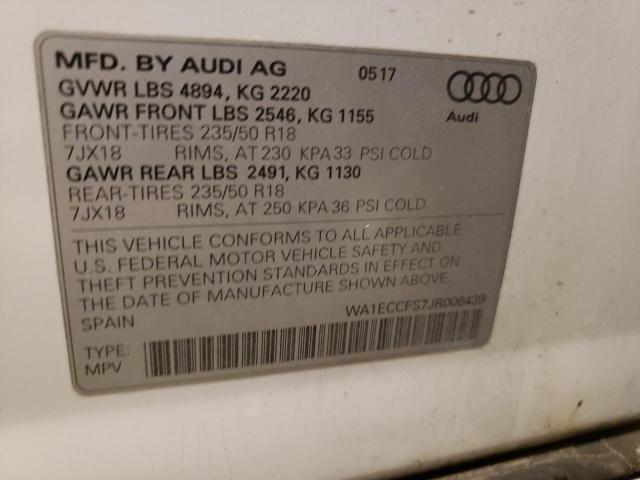 Photo 9 VIN: WA1ECCFS7JR006439 - AUDI Q3 PREMIUM 