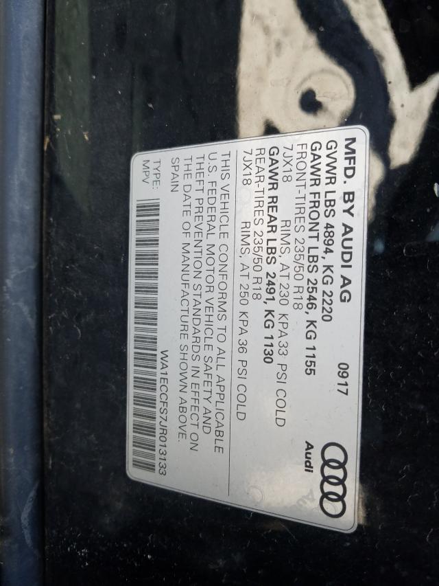 Photo 9 VIN: WA1ECCFS7JR013133 - AUDI Q3 