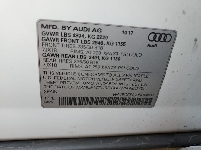 Photo 9 VIN: WA1ECCFS7JR014637 - AUDI Q3 PREMIUM 