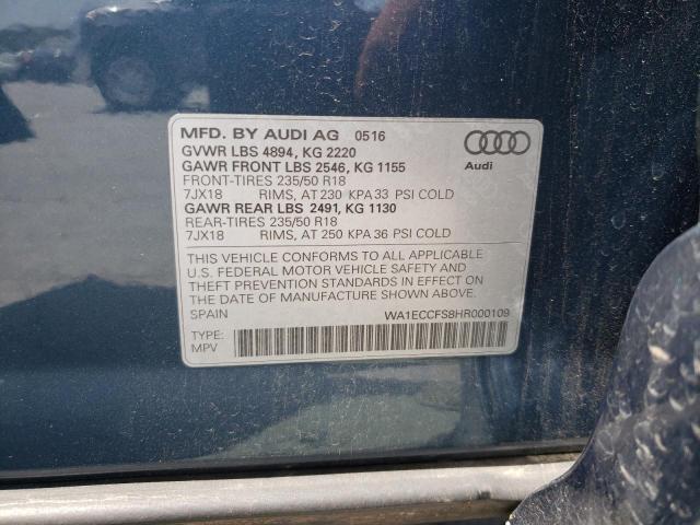 Photo 9 VIN: WA1ECCFS8HR000109 - AUDI Q3 PREMIUM 