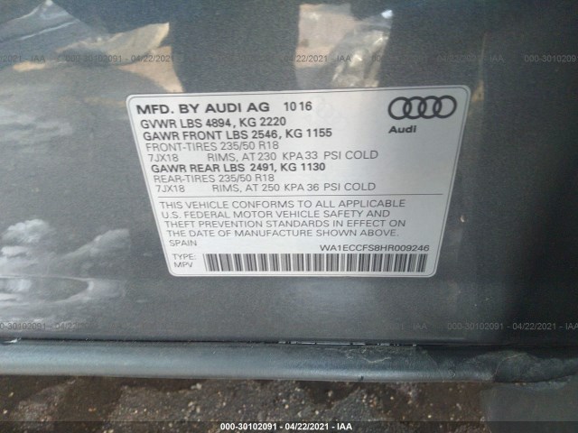 Photo 8 VIN: WA1ECCFS8HR009246 - AUDI Q3 