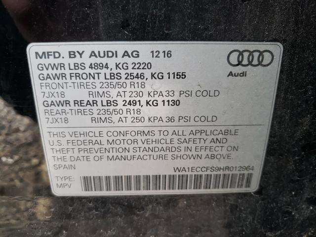 Photo 9 VIN: WA1ECCFS9HR012964 - AUDI Q3 