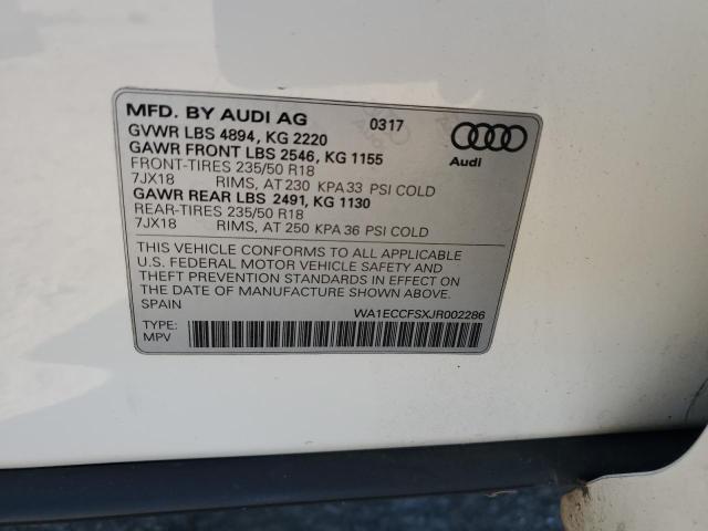 Photo 12 VIN: WA1ECCFSXJR002286 - AUDI Q3 PREMIUM 