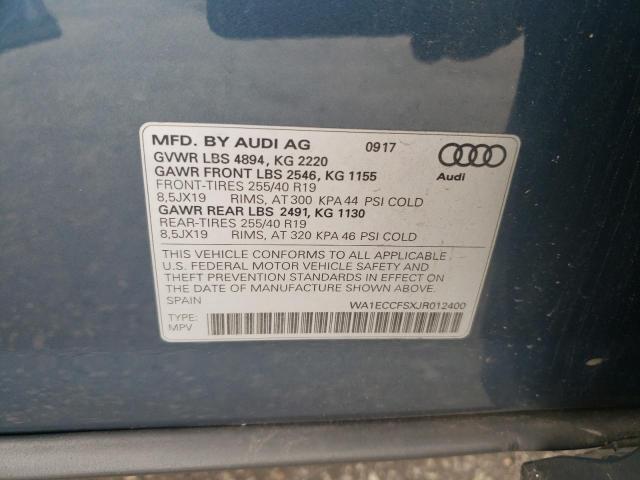 Photo 12 VIN: WA1ECCFSXJR012400 - AUDI Q3 PREMIUM 