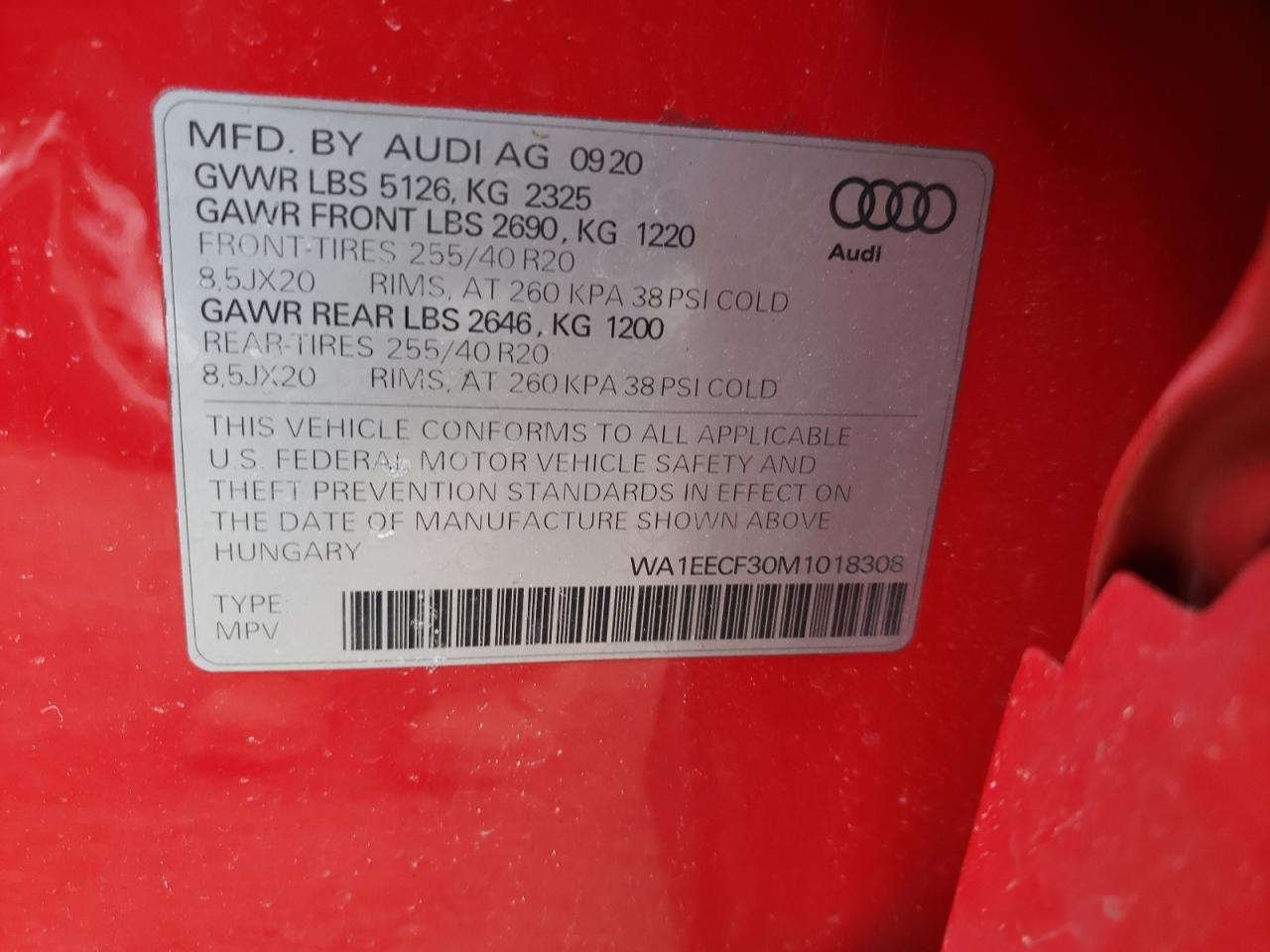 Photo 13 VIN: WA1EECF30M1018308 - AUDI Q3 