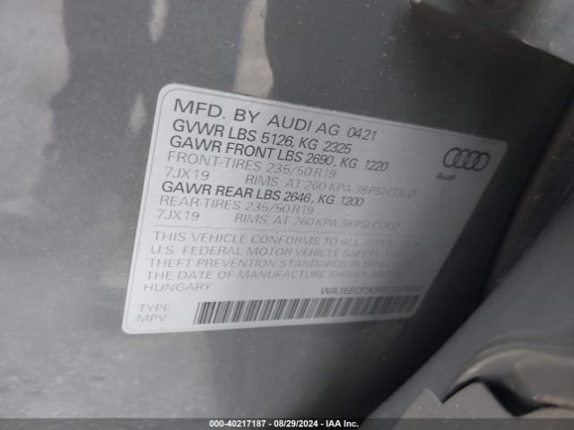 Photo 8 VIN: WA1EECF30M1127450 - AUDI Q3 