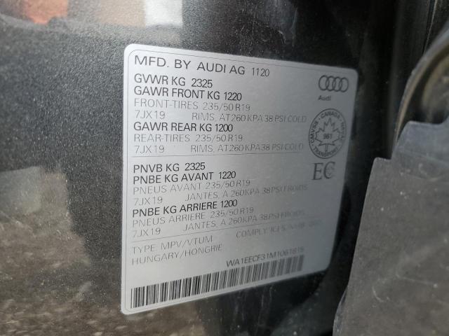 Photo 13 VIN: WA1EECF31M1061815 - AUDI Q3 PREMIUM 