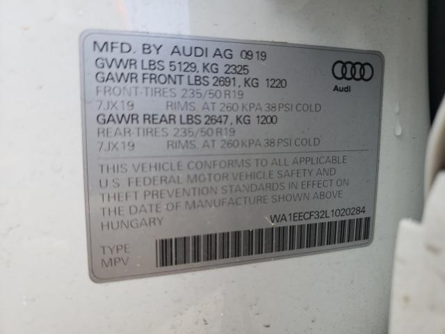 Photo 9 VIN: WA1EECF32L1020284 - AUDI Q3 PREMIUM 