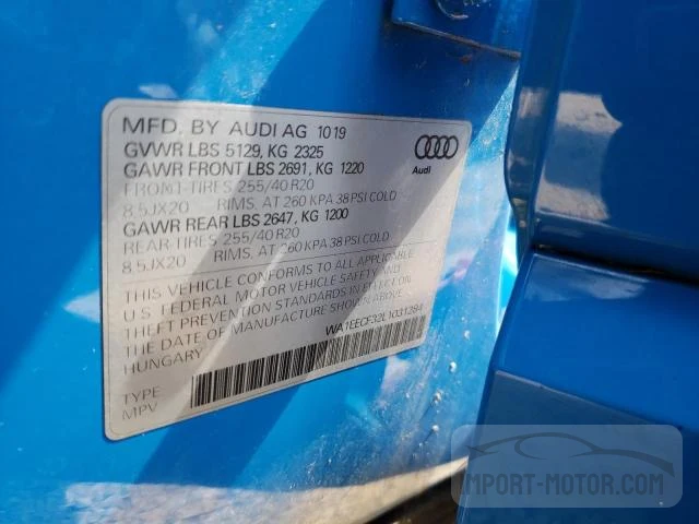 Photo 12 VIN: WA1EECF32L1031284 - AUDI Q3 