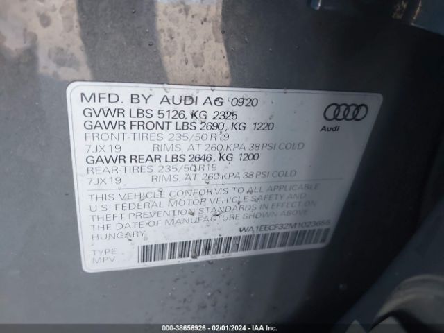 Photo 8 VIN: WA1EECF32M1023655 - AUDI Q3 