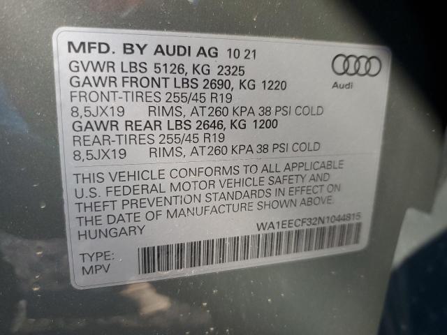 Photo 12 VIN: WA1EECF32N1044815 - AUDI Q3 PREMIUM 