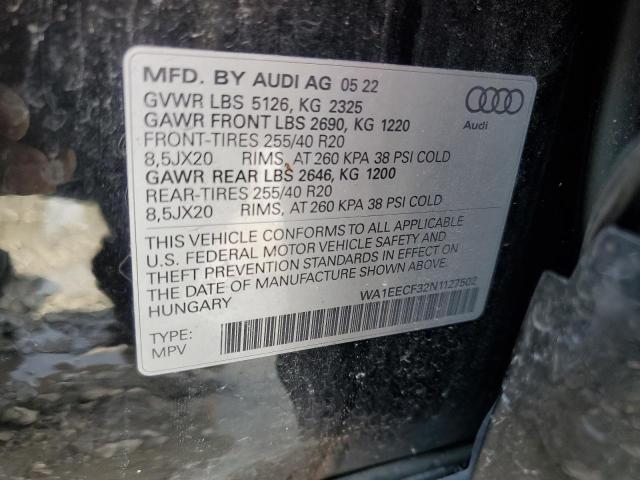 Photo 9 VIN: WA1EECF32N1127502 - AUDI Q3 PREMIUM 