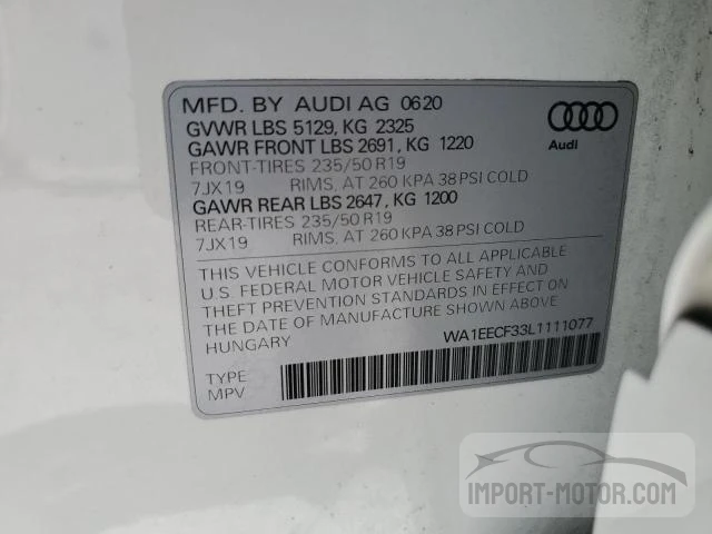 Photo 13 VIN: WA1EECF33L1111077 - AUDI Q3 