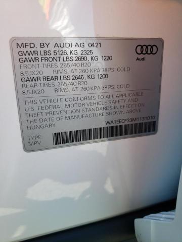 Photo 9 VIN: WA1EECF33M1131010 - AUDI Q3 PREMIUM 