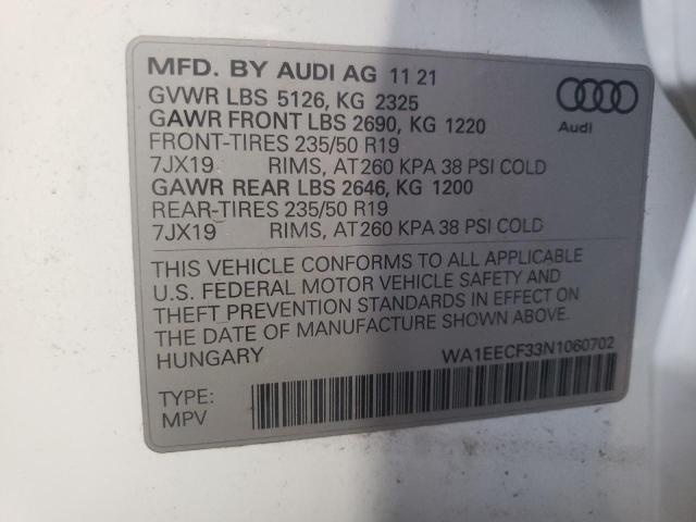 Photo 9 VIN: WA1EECF33N1060702 - AUDI Q3 PREMIUM 