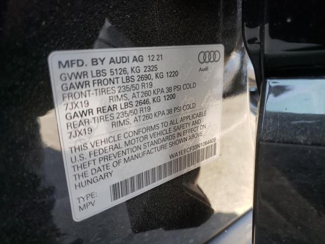 Photo 9 VIN: WA1EECF33N1064409 - AUDI Q3 PREMIUM 